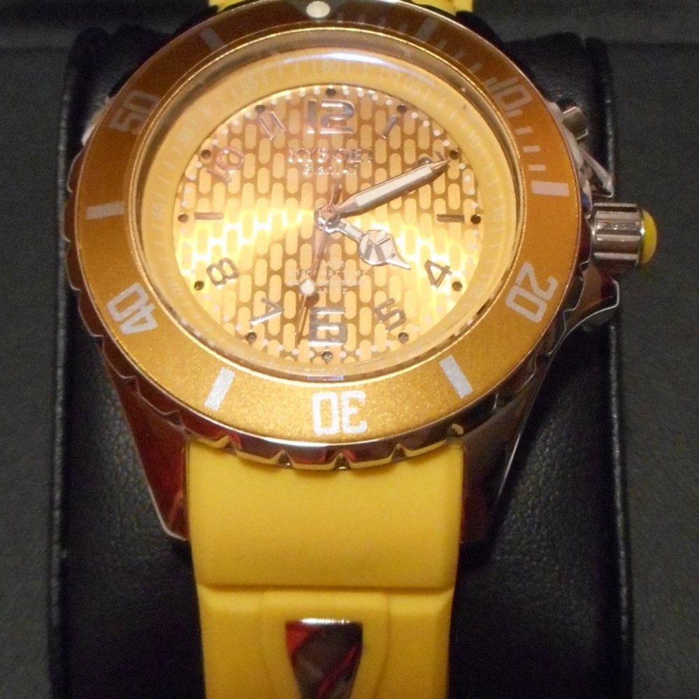KYBOE! 40mm Spicy Mustard Watch w/Yellow Band